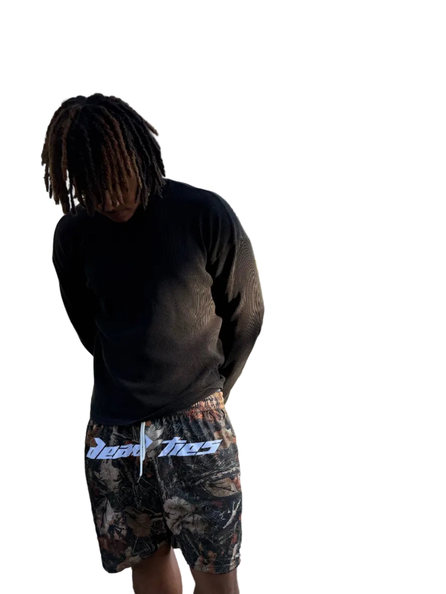 "Dead Ties” Camo Mesh Shorts