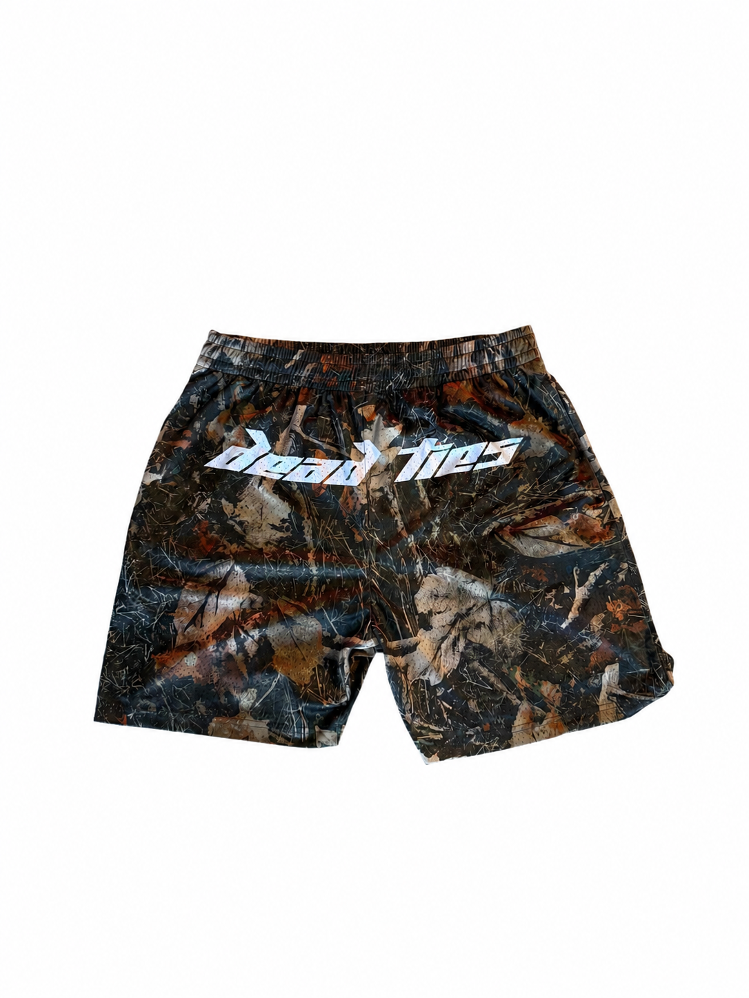 "Dead Ties” Camo Mesh Shorts