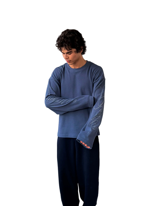 “Signature” Waffle Knit (Navy)