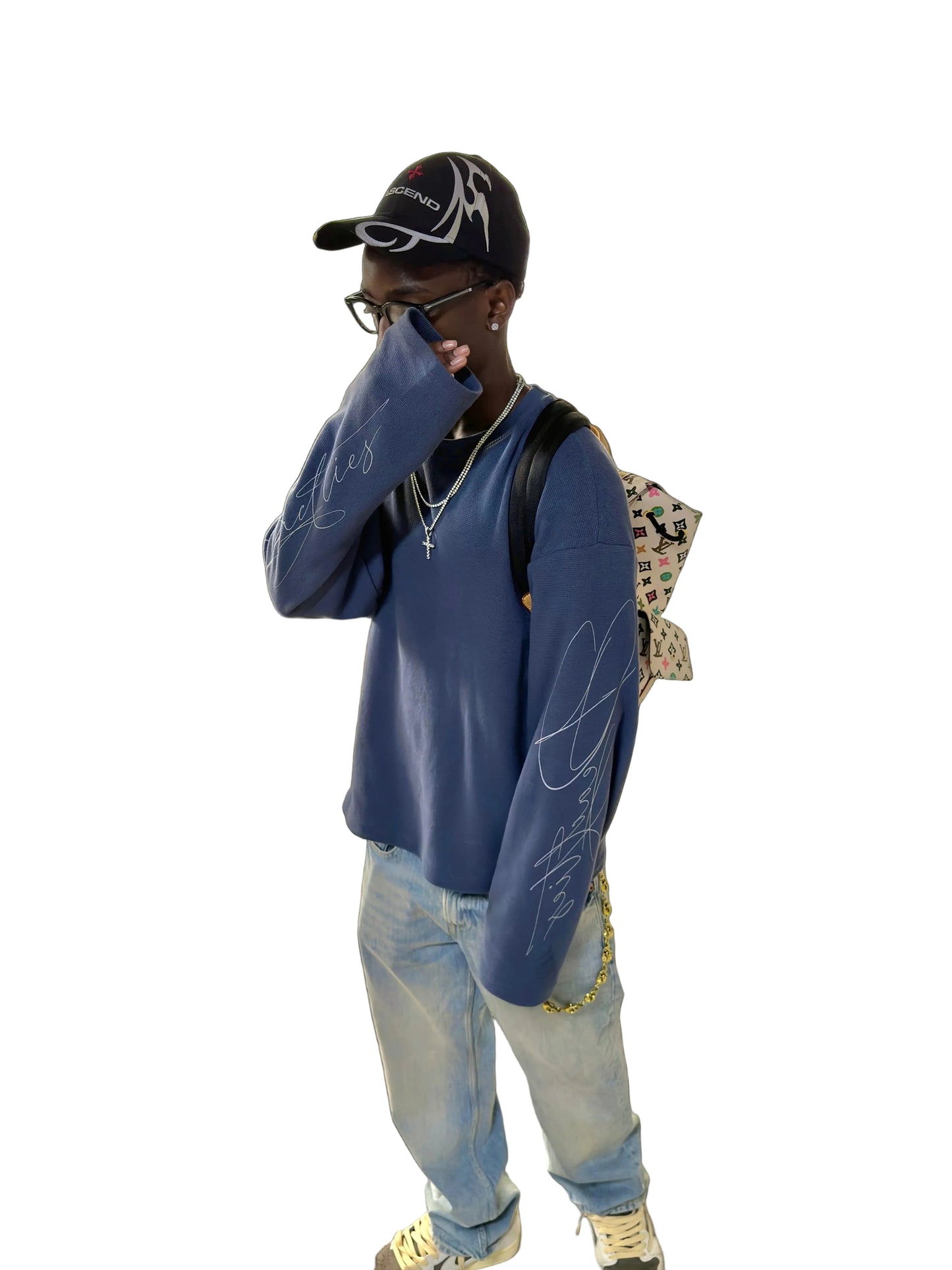 “Signature” Waffle Knit (Navy)